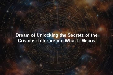 Dream of Unlocking the Secrets of the Cosmos: Interpreting What It Means