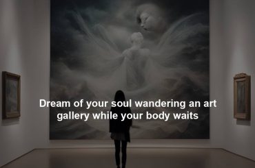 Dream of your soul wandering an art gallery while your body waits