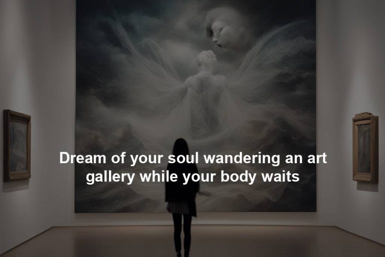 Dream of your soul wandering an art gallery while your body waits