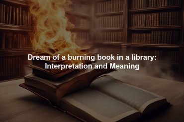 Dream of a burning book in a library: Interpretation and Meaning