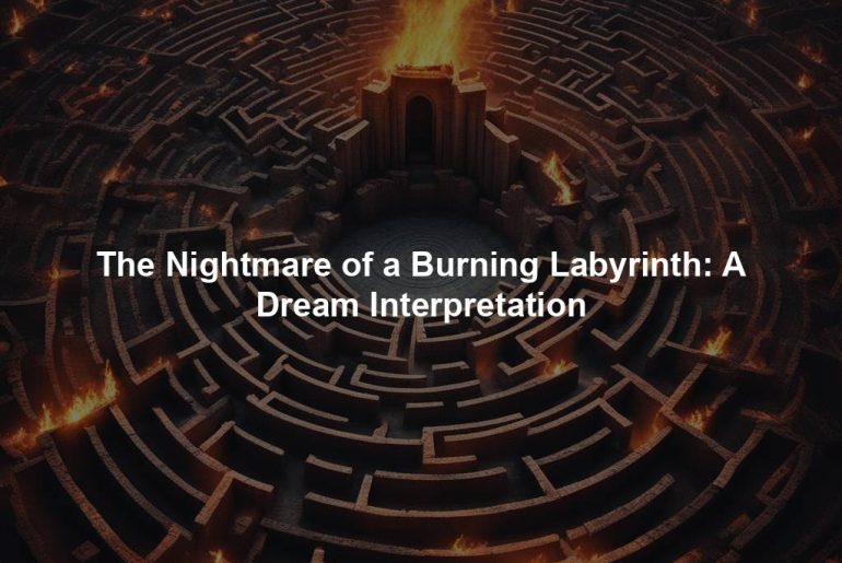 The Nightmare of a Burning Labyrinth: A Dream Interpretation