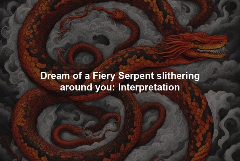 Dream of a Fiery Serpent slithering around you: Interpretation