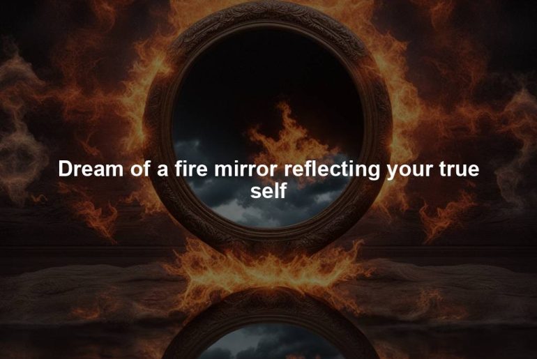 Dream of a fire mirror reflecting your true self