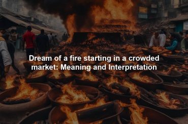 Dream of a fire starting in a crowded market: Meaning and Interpretation