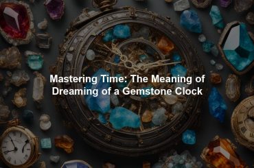 Mastering Time: The Meaning of Dreaming of a Gemstone Clock