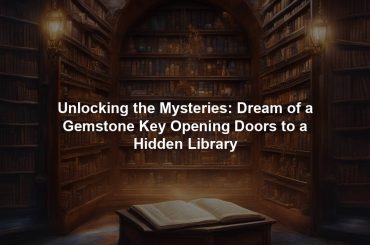 Unlocking the Mysteries: Dream of a Gemstone Key Opening Doors to a Hidden Library