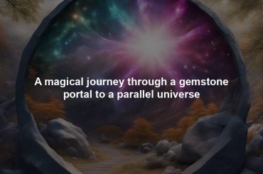 A magical journey through a gemstone portal to a parallel universe