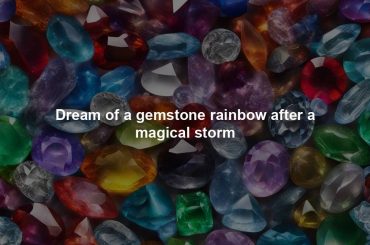 Dream of a gemstone rainbow after a magical storm