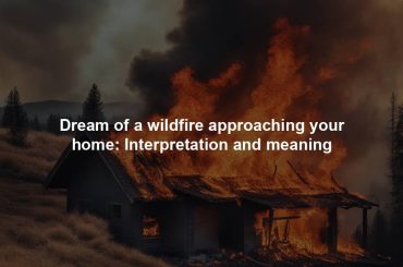 Dream of a wildfire approaching your home: Interpretation and meaning