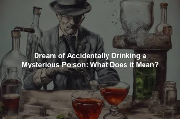 Dream of Accidentally Drinking a Mysterious Poison: What Does it Mean?