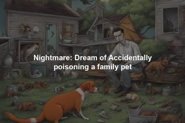 Nightmare: Dream of Accidentally poisoning a family pet