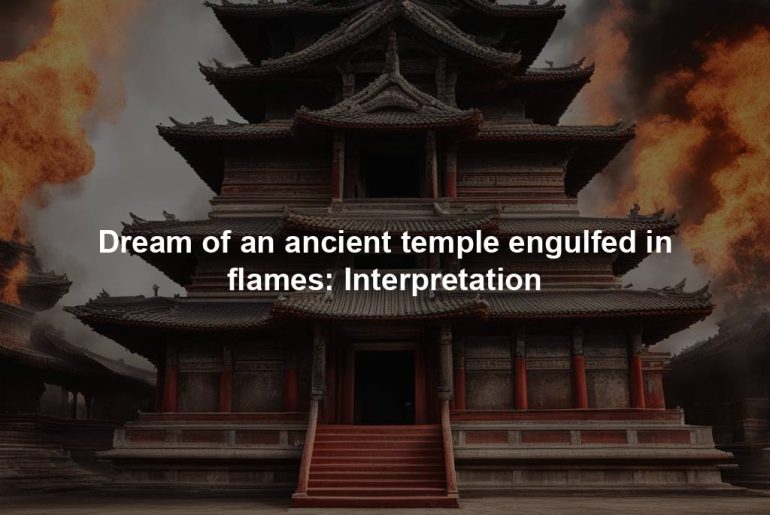 Dream of an ancient temple engulfed in flames: Interpretation