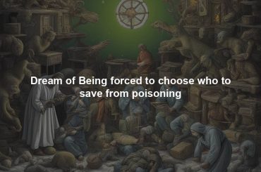 Dream of Being forced to choose who to save from poisoning