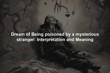 Dream of Being poisoned by a mysterious stranger: Interpretation and Meaning