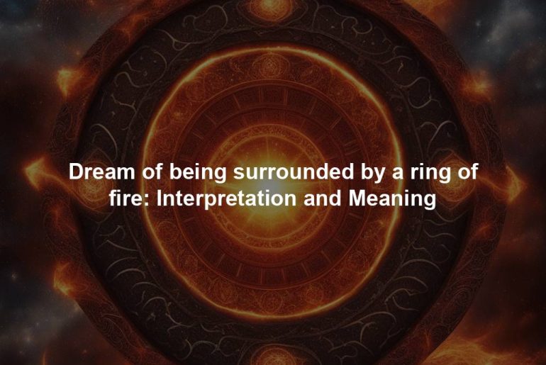 Dream of being surrounded by a ring of fire: Interpretation and Meaning