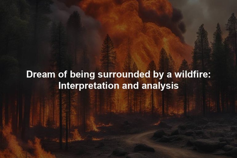 Dream of being surrounded by a wildfire: Interpretation and analysis