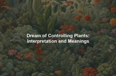 Dream of Controlling Plants: Interpretation and Meanings