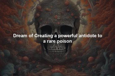 Dream of Creating a powerful antidote to a rare poison