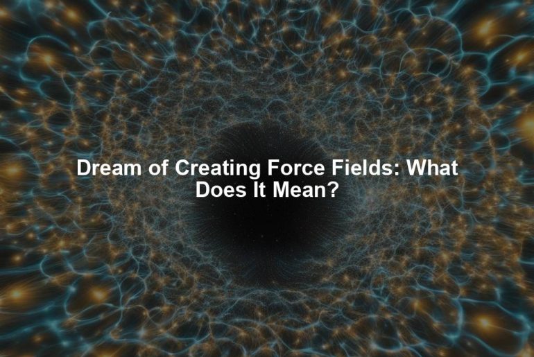 Dream of Creating Force Fields: What Does It Mean?