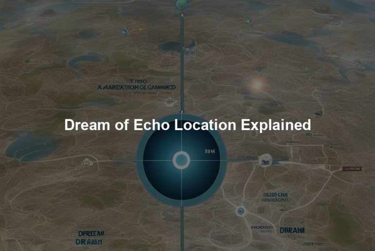 Dream of Echo Location Explained