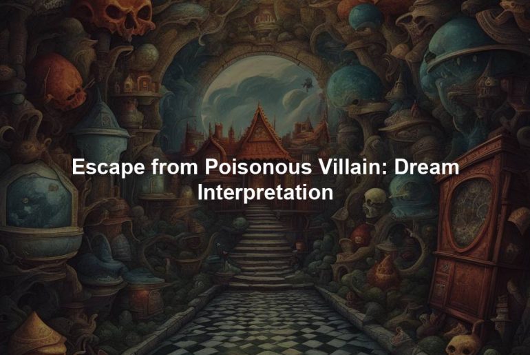 Escape from Poisonous Villain: Dream Interpretation