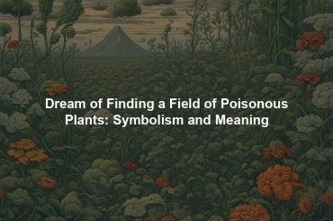 Dream of Finding a Field of Poisonous Plants: Symbolism and Meaning