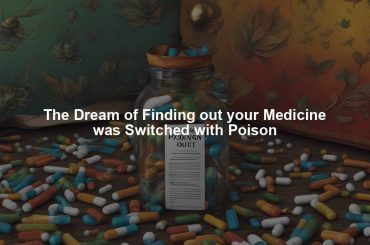 The Dream of Finding out your Medicine was Switched with Poison