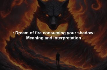 : Dream of fire consuming your shadow: Meaning and Interpretation