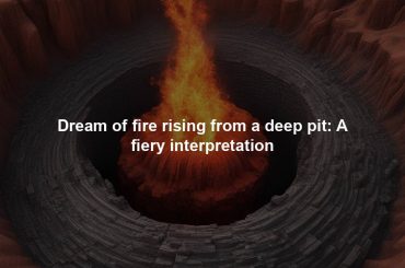 Dream of fire rising from a deep pit: A fiery interpretation