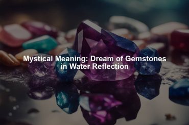 Mystical Meaning: Dream of Gemstones in Water Reflection