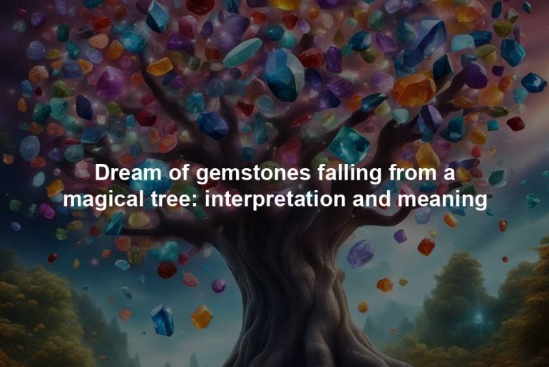 Dream of gemstones falling from a magical tree: interpretation and meaning