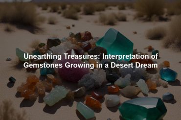 Unearthing Treasures: Interpretation of Gemstones Growing in a Desert Dream