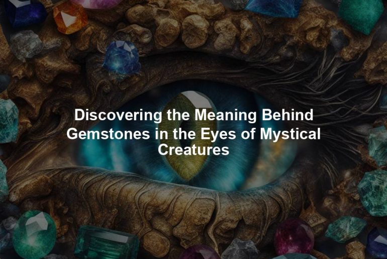 Discovering the Meaning Behind Gemstones in the Eyes of Mystical Creatures