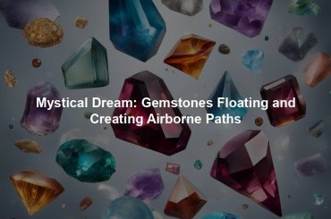 Mystical Dream: Gemstones Floating and Creating Airborne Paths