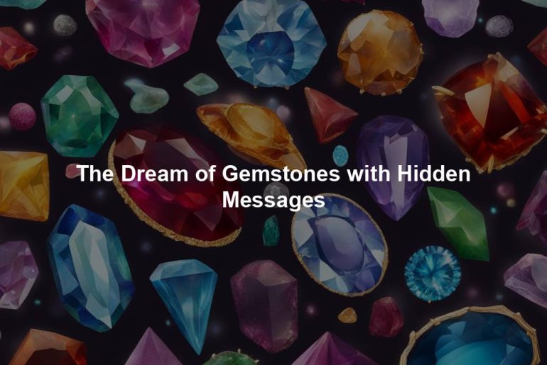 The Dream of Gemstones with Hidden Messages