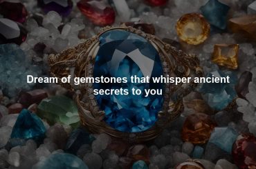 Dream of gemstones that whisper ancient secrets to you