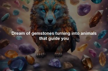 Dream of gemstones turning into animals that guide you