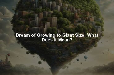 Dream of Growing to Giant Size: What Does It Mean?