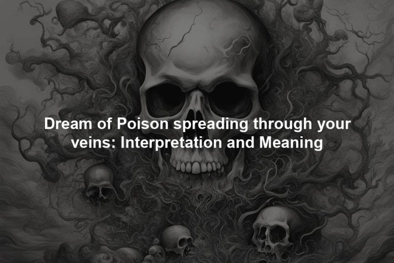 Dream of Poison spreading through your veins: Interpretation and Meaning