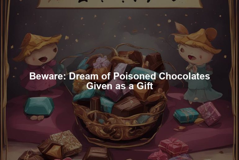 Beware: Dream of Poisoned Chocolates Given as a Gift