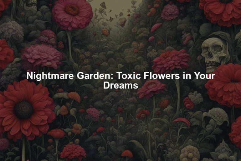 Nightmare Garden: Toxic Flowers in Your Dreams