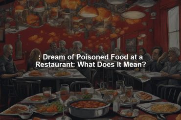 : Dream of Poisoned Food at a Restaurant: What Does It Mean?