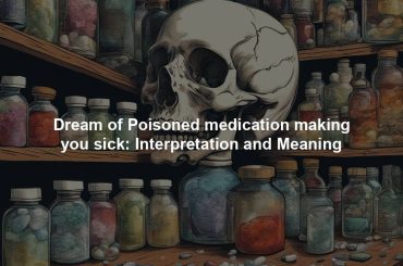 Dream of Poisoned medication making you sick: Interpretation and Meaning