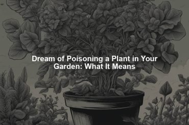 Dream of Poisoning a Plant in Your Garden: What It Means