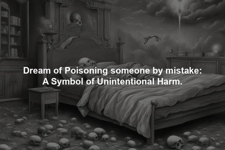 Dream of Poisoning someone by mistake: A Symbol of Unintentional Harm.