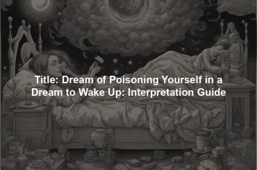 Title: Dream of Poisoning Yourself in a Dream to Wake Up: Interpretation Guide