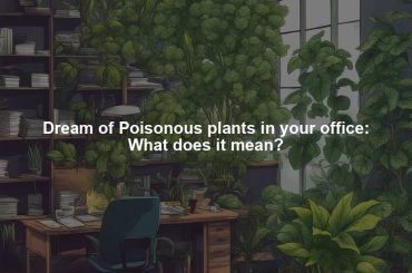 Dream of Poisonous plants in your office: What does it mean?