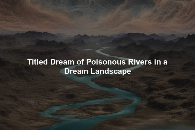 Titled Dream of Poisonous Rivers in a Dream Landscape