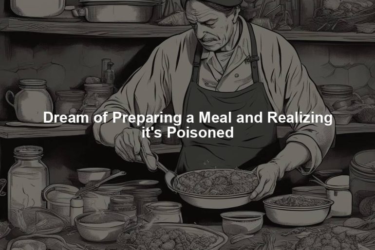 Dream of Preparing a Meal and Realizing it's Poisoned