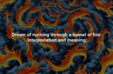 Dream of running through a tunnel of fire: Interpretation and meaning